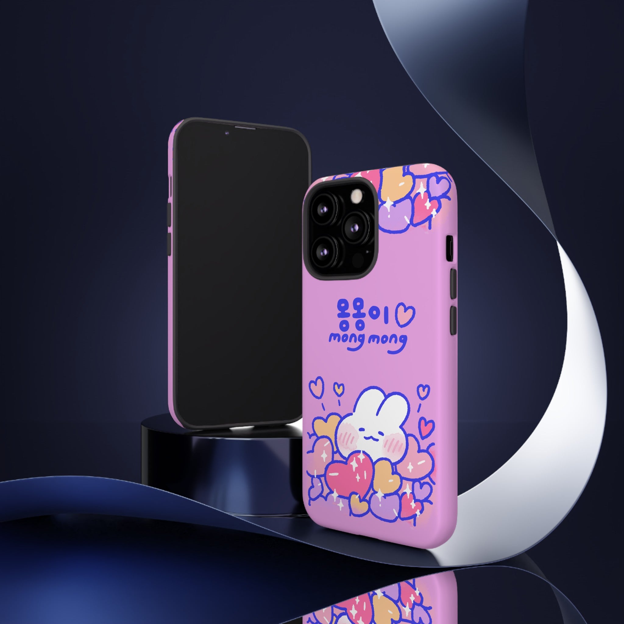 Lovely Mong Mong Heart Bath Phone Case
